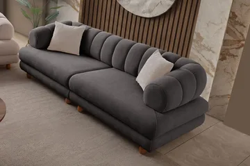Munemori 3-sits Soffa 240x80x95 cm - Antracit - Möbler - Vardagsrum - Soffor - 3-sits soffor
