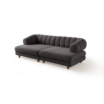 Munemori 3-sits Soffa 240x80x95 cm - Antracit - Möbler - Vardagsrum - Soffor - 3-sits soffor