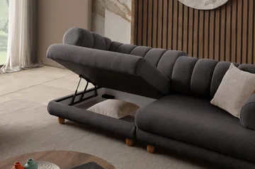 Munemori 3-sits Soffa 240x80x95 cm - Antracit - Möbler - Vardagsrum - Soffor - 3-sits soffor