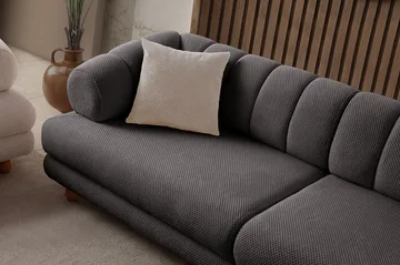 Munemori 3-sits Soffa 240x80x95 cm - Antracit - Möbler - Vardagsrum - Soffor - 3-sits soffor