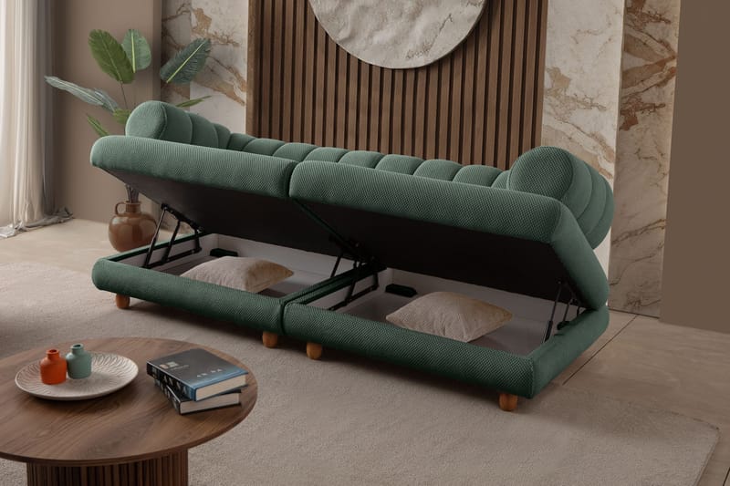 Munemori 3-sits Soffa 240x80x95 cm - Grön - Möbler - Vardagsrum - Soffor - 3-sits soffor