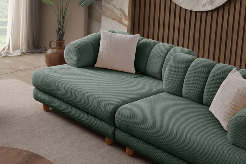 Munemori 3-sits Soffa 240x80x95 cm - Grön - Möbler - Vardagsrum - Soffor - 3-sits soffor