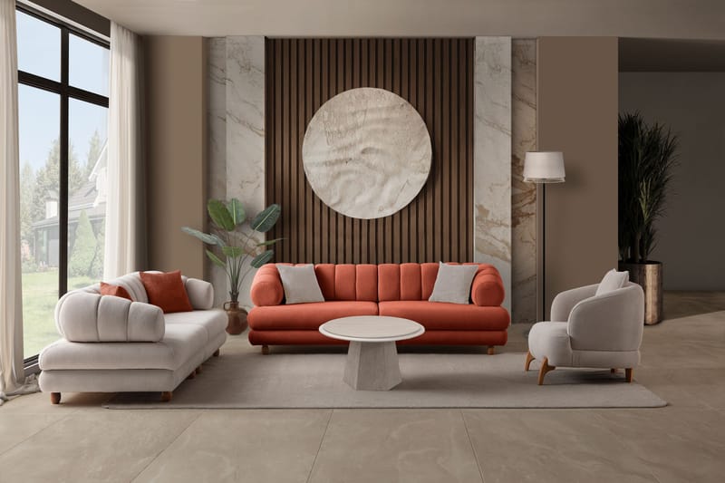 Munemori 3-sits Soffa 240x80x95 cm - Tile Red - Möbler - Vardagsrum - Soffor - 3-sits soffor