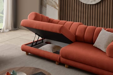 Munemori 3-sits Soffa 240x80x95 cm - Tile Red - Möbler - Vardagsrum - Soffor - 3-sits soffor