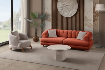 Munemori 3-sits Soffa 240x80x95 cm - Tile Red - Möbler - Vardagsrum - Soffor - 3-sits soffor