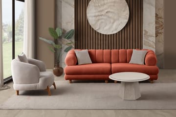 Munemori 3-sits Soffa 240x80x95 cm - Tile Red - Möbler - Vardagsrum - Soffor - 3-sits soffor