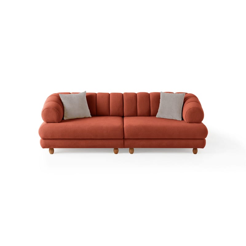 Munemori 3-sits Soffa 240x80x95 cm - Tile Red - Möbler - Vardagsrum - Soffor - 3-sits soffor
