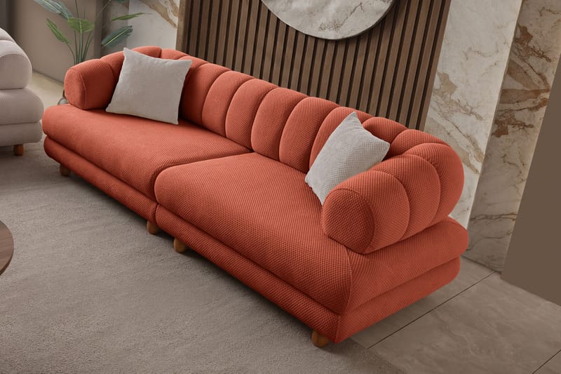 Munemori 3-sits Soffa 240x80x95 cm - Tile Red - Möbler - Vardagsrum - Soffor - 3-sits soffor