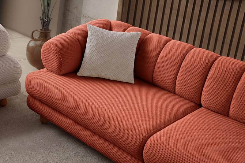 Munemori 3-sits Soffa 240x80x95 cm - Tile Red - Möbler - Vardagsrum - Soffor - 3-sits soffor