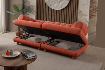 Munemori 3-sits Soffa 240x80x95 cm - Tile Red - Möbler - Vardagsrum - Soffor - 3-sits soffor