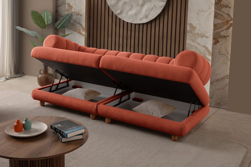 Munemori 3-sits Soffa 240x80x95 cm - Tile Red - Möbler - Vardagsrum - Soffor - 3-sits soffor