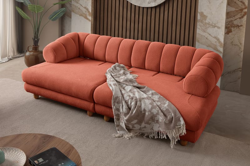 Munemori 3-sits Soffa 240x80x95 cm - Tile Red - Möbler - Vardagsrum - Soffor - 3-sits soffor