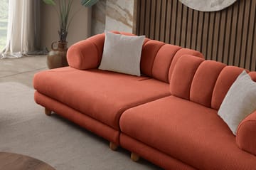 Munemori 3-sits Soffa 240x80x95 cm - Tile Red - Möbler - Vardagsrum - Soffor - 3-sits soffor
