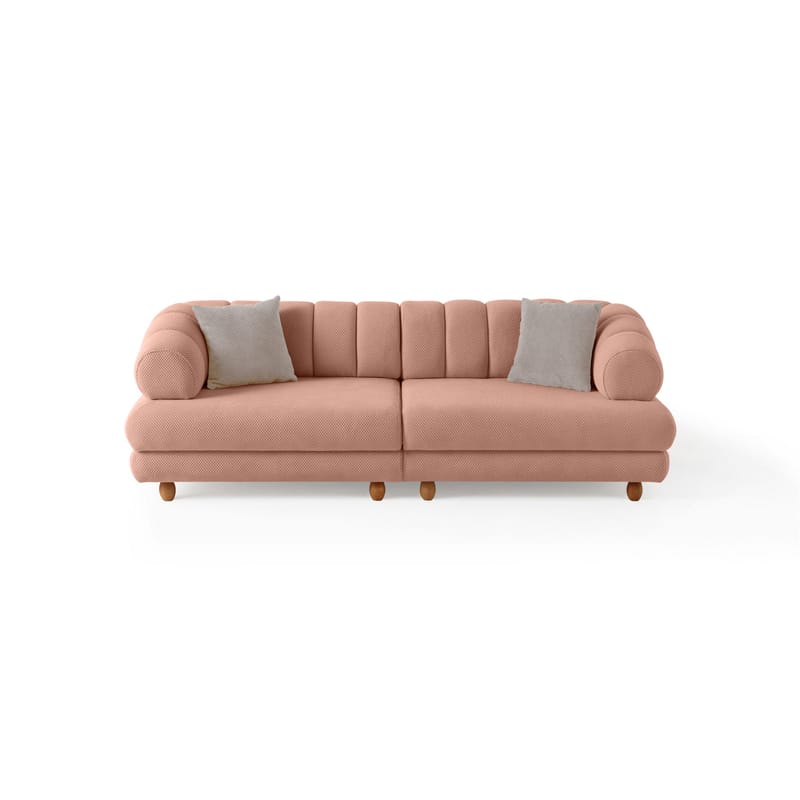 Munemori 3-sits Soffa 240x80x95 cm - Puder - Möbler - Vardagsrum - Soffor - 3-sits soffor