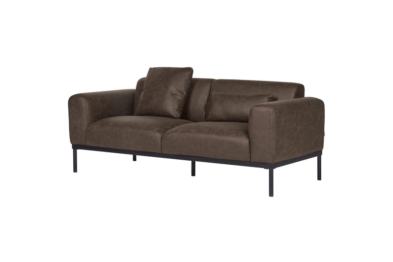 Naklund Soffa 2-sits - Brun/Svart - Möbler - Vardagsrum - Soffor - Skinnsoffor