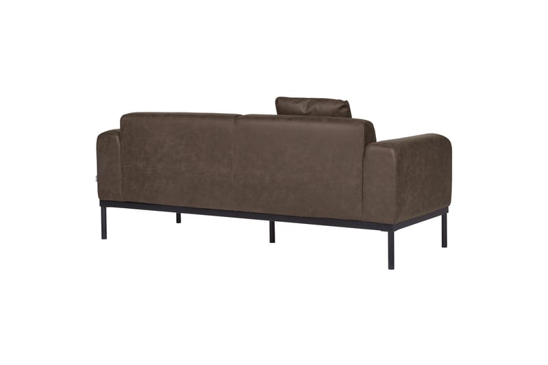 Naklund Soffa 2-sits - Brun/Svart - Möbler - Vardagsrum - Soffor - Skinnsoffor