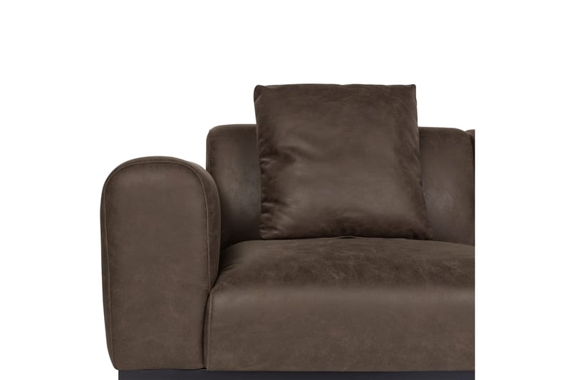 Naklund Soffa 2-sits - Brun/Svart - Möbler - Vardagsrum - Soffor - Skinnsoffor