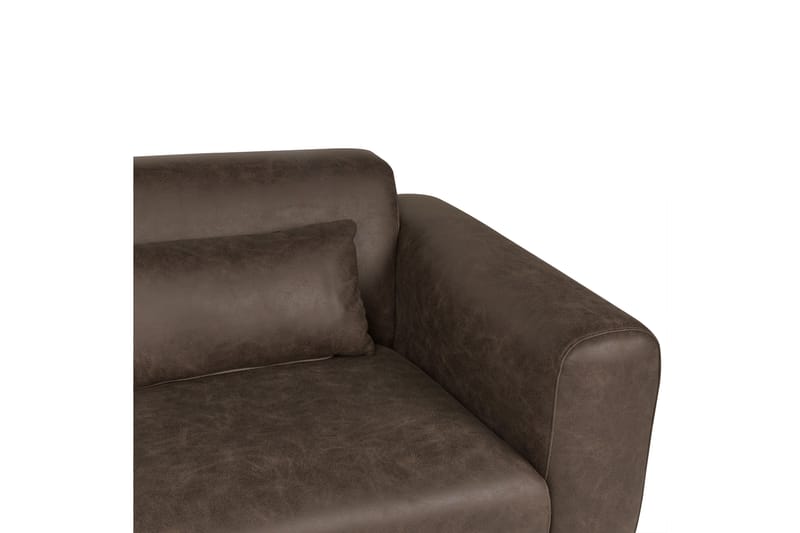 Naklund Soffa 2-sits - Brun/Svart - Möbler - Vardagsrum - Soffor - Skinnsoffor