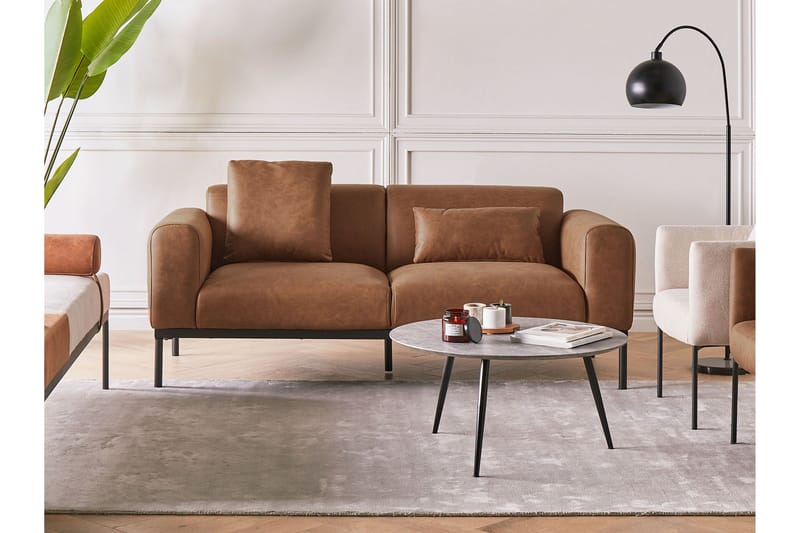 Naklund Soffa 2-sits - Brun/Svart - Möbler - Vardagsrum - Soffor - 2-sits soffor