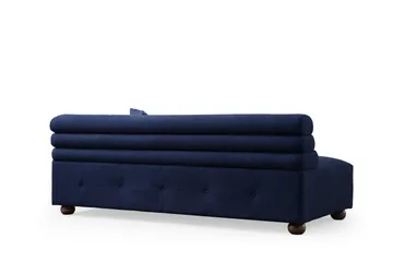 Namarta 4-sits Soffa med Divan - Mörkblå - Möbler - Vardagsrum - Soffor - Divansoffa & schäslong