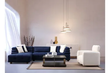 Namarta 4-sits Soffa med Divan - Mörkblå - Möbler - Vardagsrum - Soffor - Divansoffa & schäslong