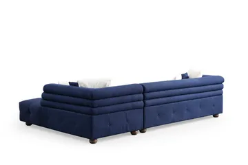 Namarta 4-sits Soffa med Divan - Mörkblå - Möbler - Vardagsrum - Soffor - Divansoffa & schäslong
