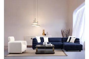 Namarta 4-sits Soffa med Divan - Mörkblå - Möbler - Vardagsrum - Soffor - Divansoffa & schäslong