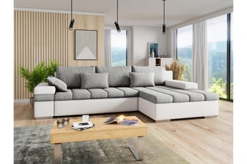 Naoma Soffa med Divan 3-sits - Vit/Ljusgrå - Möbler - Vardagsrum - Soffor - Skinnsoffor