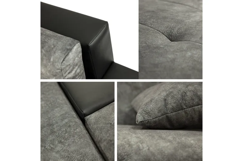 Naoma Soffa med Divan 3-sits - Vit/Ljusgrå - Möbler - Vardagsrum - Soffor - Skinnsoffor