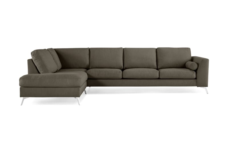 NASHVILLE LYX 4-sits Soffa med Schäslong Vänster Beige - Divansoffa & schäslong