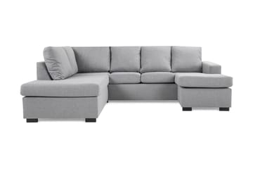 NEW YORK U-soffa Large Divan Höger Ljusgrå