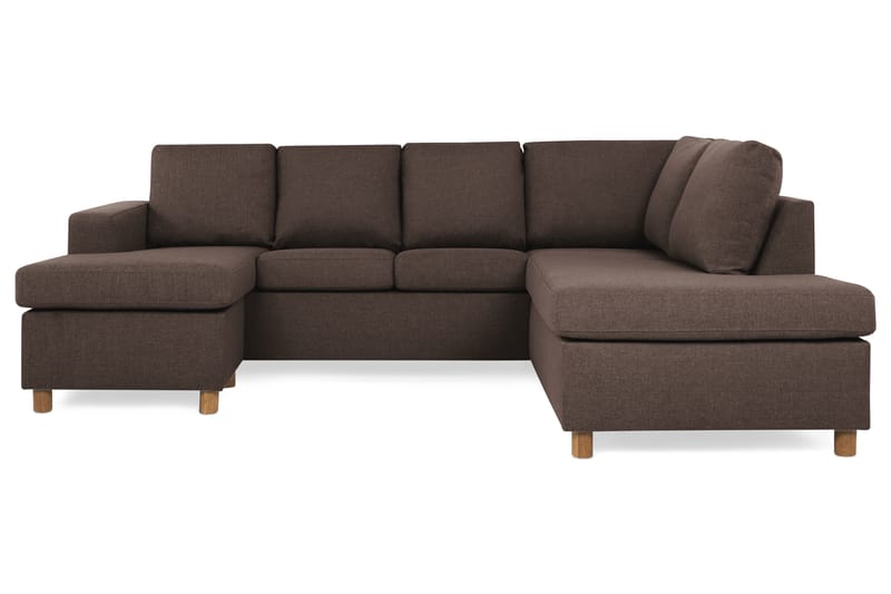 NEW YORK U-soffa Large Divan Vänster Brun - U-soffor