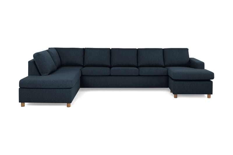 NEW YORK U-soffa XL Divan Höger Mörkblå - U-soffor