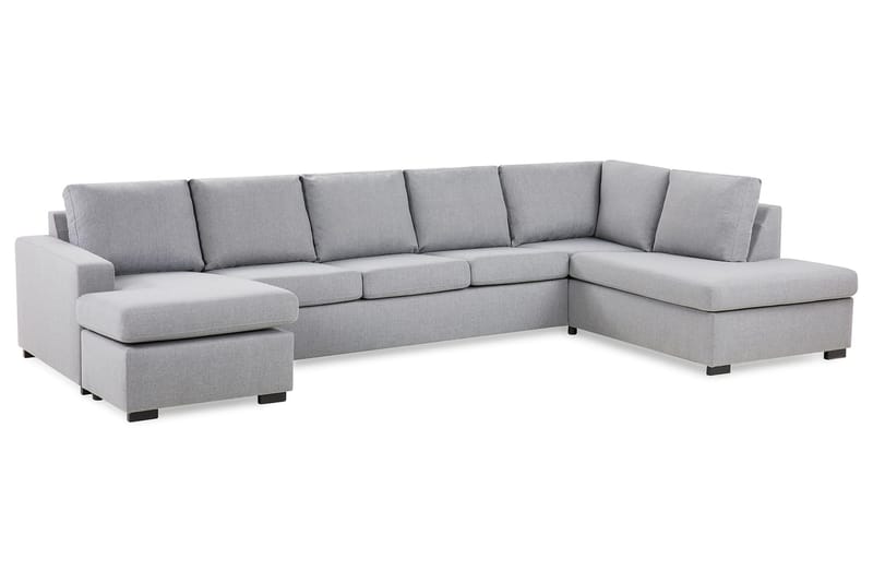 NEW YORK U-soffa XL Divan Vänster Ljusgrå - U-soffor