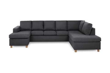 NEW YORK U-soffa XL Divan Vänster Mörkgrå