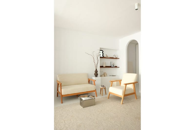 Neyros Soffa 2-sits - Vit - Möbler - Vardagsrum - Soffor - 2-sits soffor