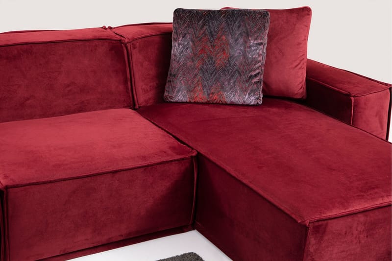 Nightcap Soffa m. Divan 4-sits - Burgundy - Möbler - Vardagsrum - Soffor - Divansoffa & schäslong