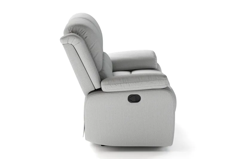 Norbo Liten reclinersoffa - Fällbar soffa 2-sits - Biosoffa i Tyg - Ljusgrå - Möbler - Vardagsrum - Soffor - Reclinersoffor & Biosoffor