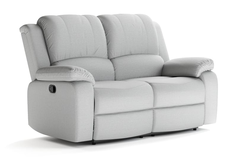 Norbo Liten reclinersoffa - Fällbar soffa 2-sits - Biosoffa i Tyg - Ljusgrå - Möbler - Vardagsrum - Soffor - Reclinersoffor & Biosoffor