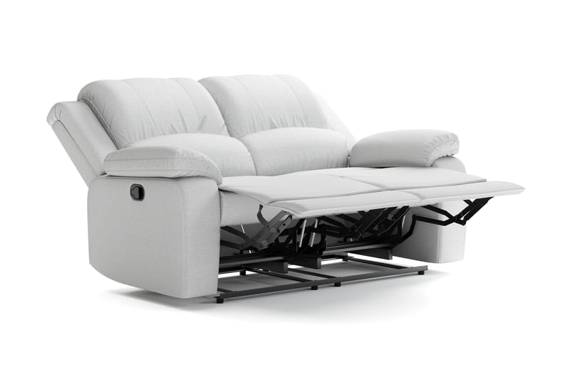 Norbo Liten reclinersoffa - Fällbar soffa 2-sits - Biosoffa i Tyg - Ljusgrå - Möbler - Vardagsrum - Soffor - Reclinersoffor & Biosoffor