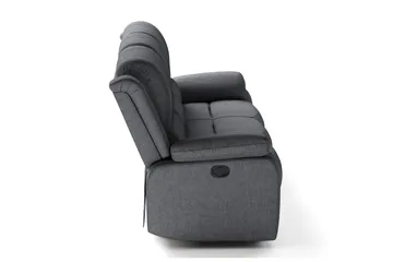 Norbo Reclinersoffa - Fällbar soffa 3-sits - Biosoffa i Tyg - Mörkgrå - Möbler - Vardagsrum - Soffor - Reclinersoffor & Biosoffor