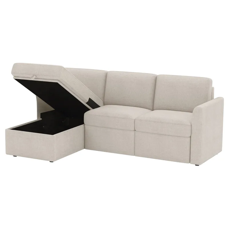 Nordhus 3-sits Soffa med vändbar divan och förvaring - Creme - Möbler - Vardagsrum - Soffor - Hörnsoffor