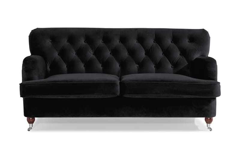 NOTTING HILL Sammetssoffa 2-sits Svart - 2-sits soffor - Sammetssoffor - Howardsoffor