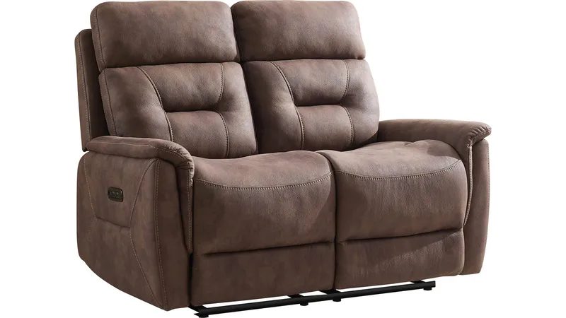 Novira 2-sits reclinersoffa Elektrisk, Brun