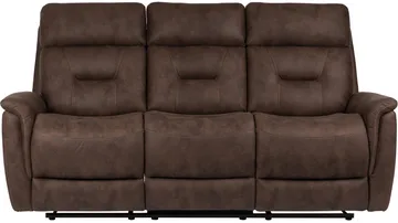 Novira 3-sits reclinersoffa Elektrisk - Brun - Möbler - Vardagsrum - Soffor - Reclinersoffor & Biosoffor