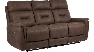 Novira 3-sits reclinersoffa Elektrisk - Brun - Möbler - Vardagsrum - Soffor - Reclinersoffor & Biosoffor