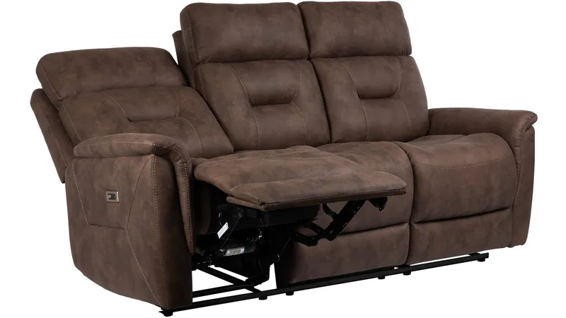 Novira 3-sits reclinersoffa Elektrisk - Brun - Möbler - Vardagsrum - Soffor - Reclinersoffor & Biosoffor