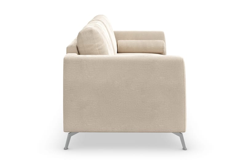 Ocean Lyx 2-sits Soffa med Nackrullar 223 cm i Tyg - Beige - Möbler - Vardagsrum - Soffor - 2-sits soffor