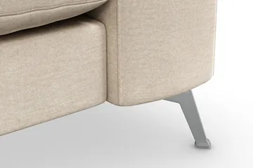 Ocean Lyx 2-sits Soffa med Nackrullar 223 cm i Tyg - Beige - Möbler - Vardagsrum - Soffor - 2-sits soffor