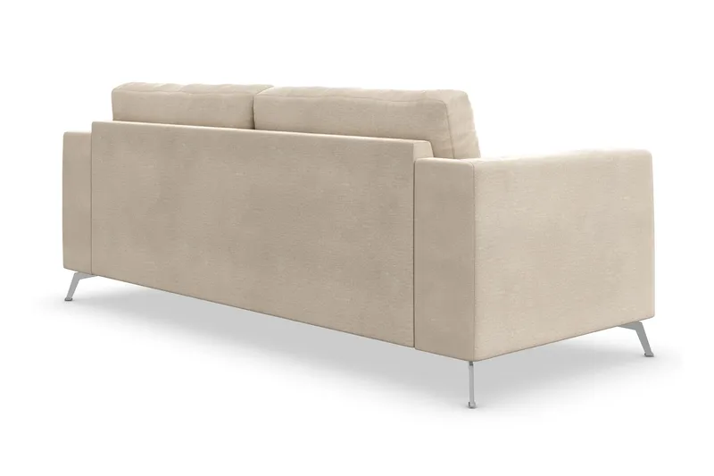 Ocean Lyx 2-sits Soffa med Nackrullar 223 cm i Tyg - Beige - Möbler - Vardagsrum - Soffor - 2-sits soffor